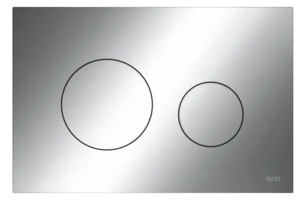 Teceloop Plastic Toilet Flush Plate, Matt Chrome