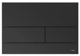 Tece Square Dual Flush, Metal, Matt Black