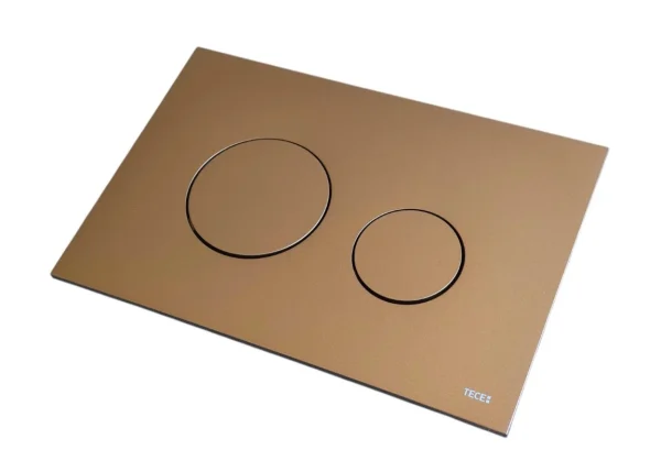 Teceloop Plastic Toilet Flush Plate, Metallic Red Bronze
