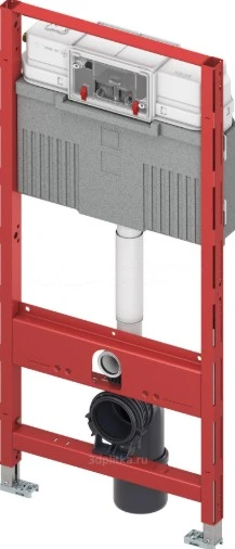Tece Professional Wc Cistern Frame, Front And Top Actuation H820