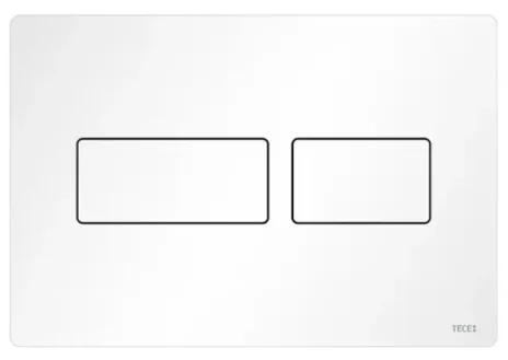 Tece Solid Dual Flush, Matt White product image - Image 1
