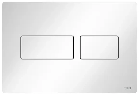 Tece Solid Dual Flush, Bright White