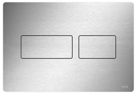 Tece Solid Dual Flush, Brushed Stainless Steel Anti Fingerprint product image - Image 1