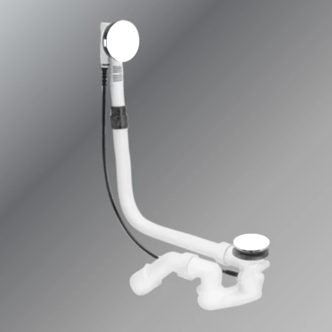 Waste- And Overflow Fitting 52 Mm, 725 Mm, White