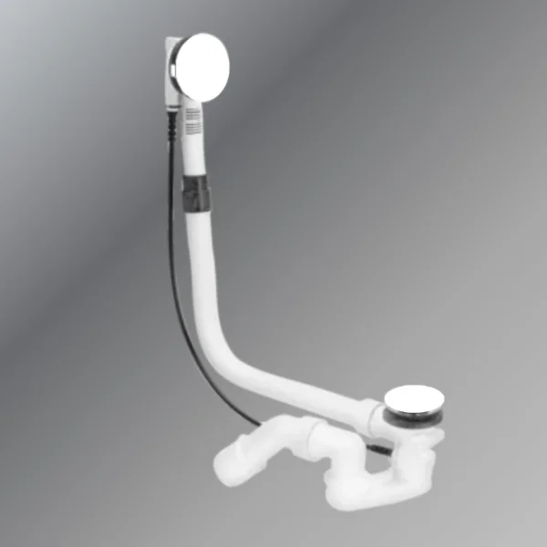 Waste- And Overflow Fitting 52 Mm, 725 Mm, White
