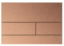 Tece Square Dual Flush, Metal, Brushed Red Gold (anti-fingerprint) New