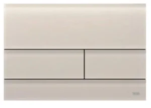 Tece Square Dual Flush, Glass Sand Beige Satined New