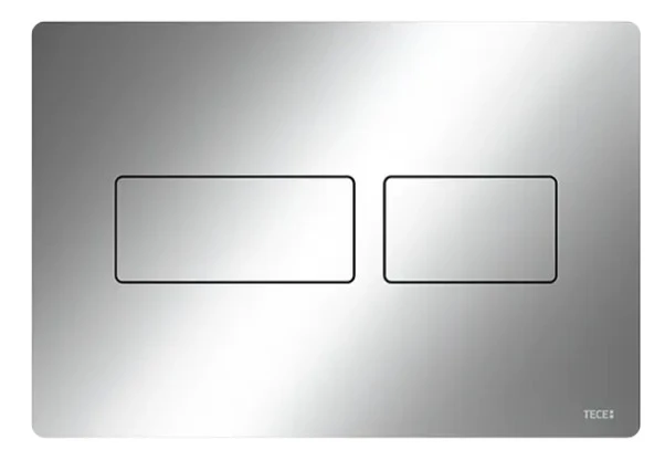 Tece Solid Dual Flush, Bright Chrome