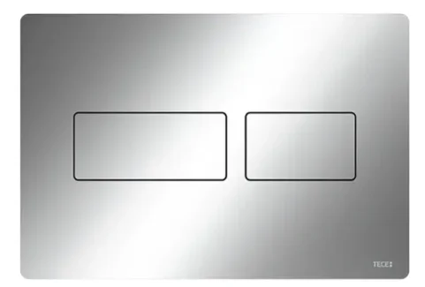 Tece Solid Dual Flush, Bright Chrome product image - Image 1