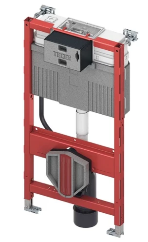 TECEDESIGN WC CISTERN FRAME, FRONT AND TOP ACTUATION H98 980 X  500 X 150MM