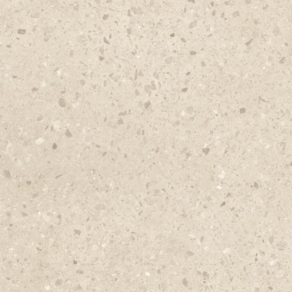 European Tiles Civic Chips Sable Terrazzo Beige Matt Tile 60x60cm