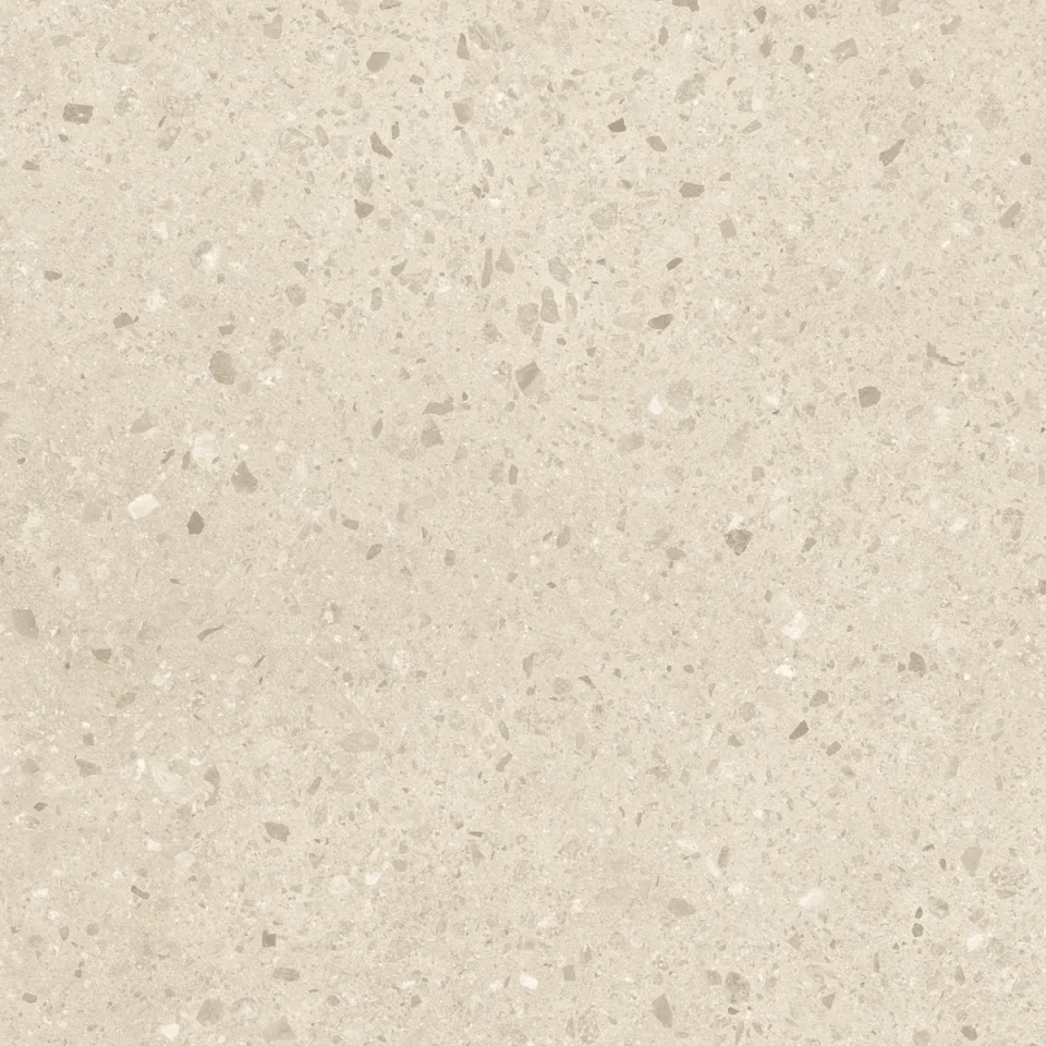 European Tiles Civic Chips Sable Terrazzo Beige Matt Tile 60x60cm product image - Image 1