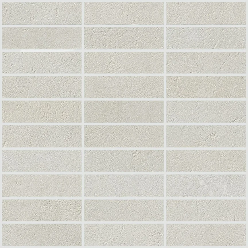 European Tiles Concrete White Brick Pattern Wall & Floor Tile Matt 30x30cm detail view - Image 2