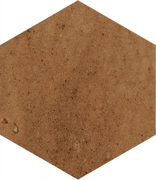 European Tiles Artisan Hex Ocre Porcelain Matt Wall & Floor Tile 11.8x10.2cm