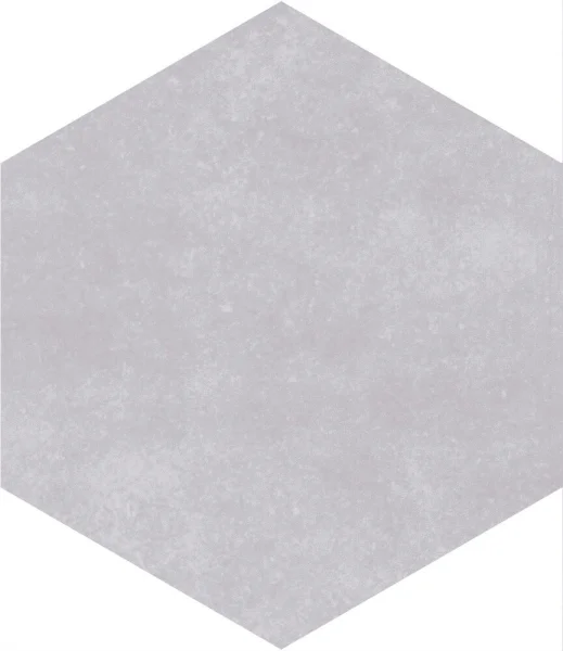European Tiles Artisan Hex Ash Porcelain Matt Wall & Floor Tile 11.8x10.2cm