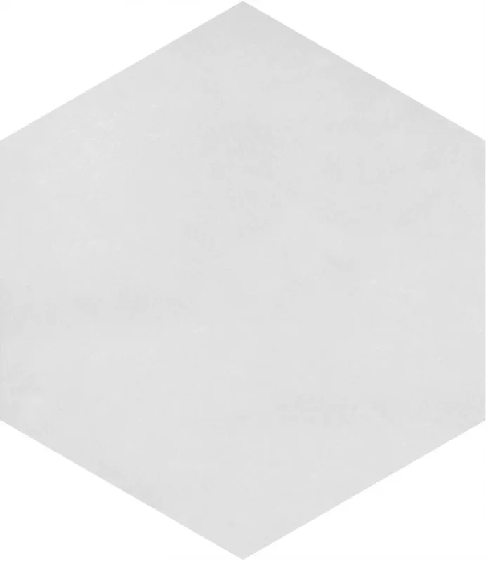 European Tiles Artisan Hex Pearl Porcelain Gloss Wall & Floor Tile 11.8x10.2cm detail view - Image 2