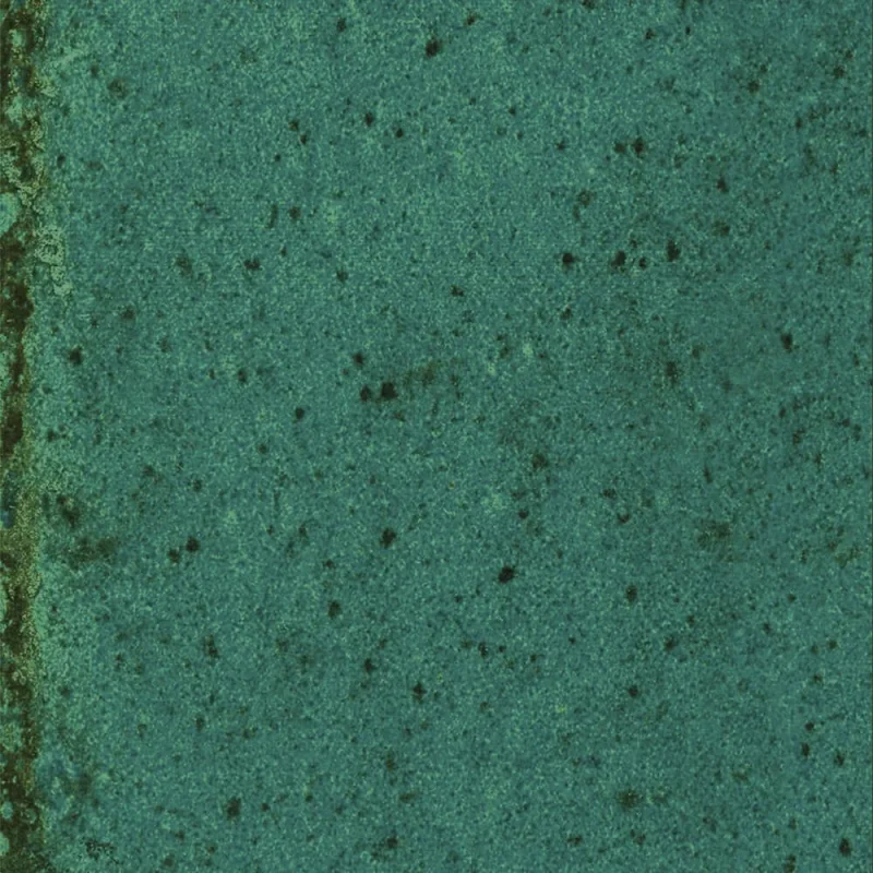 European Tiles Artisan Olive Porcelain Matt Wall & Floor Tile 10x10cm detail view - Image 2