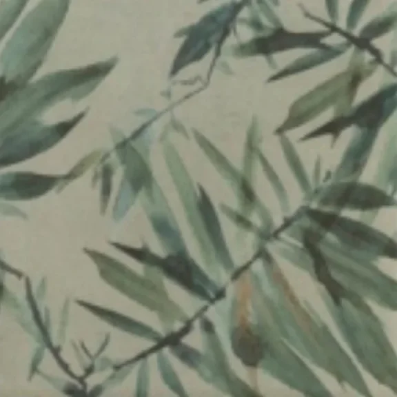 European Tiles Floral Porcelain Wall & Floor Matt Tile Eucalyptus 15x15cm detail view - Image 4