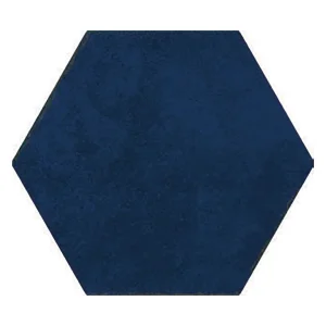 European Tiles Apollo 13 Hex Blue Porcelain Wall & Floor Tile 23x27cm