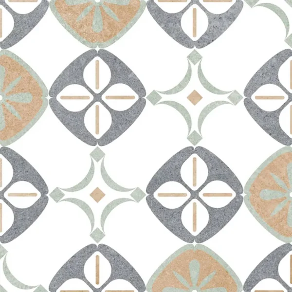 European Tiles Cosmopolitan Lyon Wall & Floor Tile Porcelain Matt 15x15cm