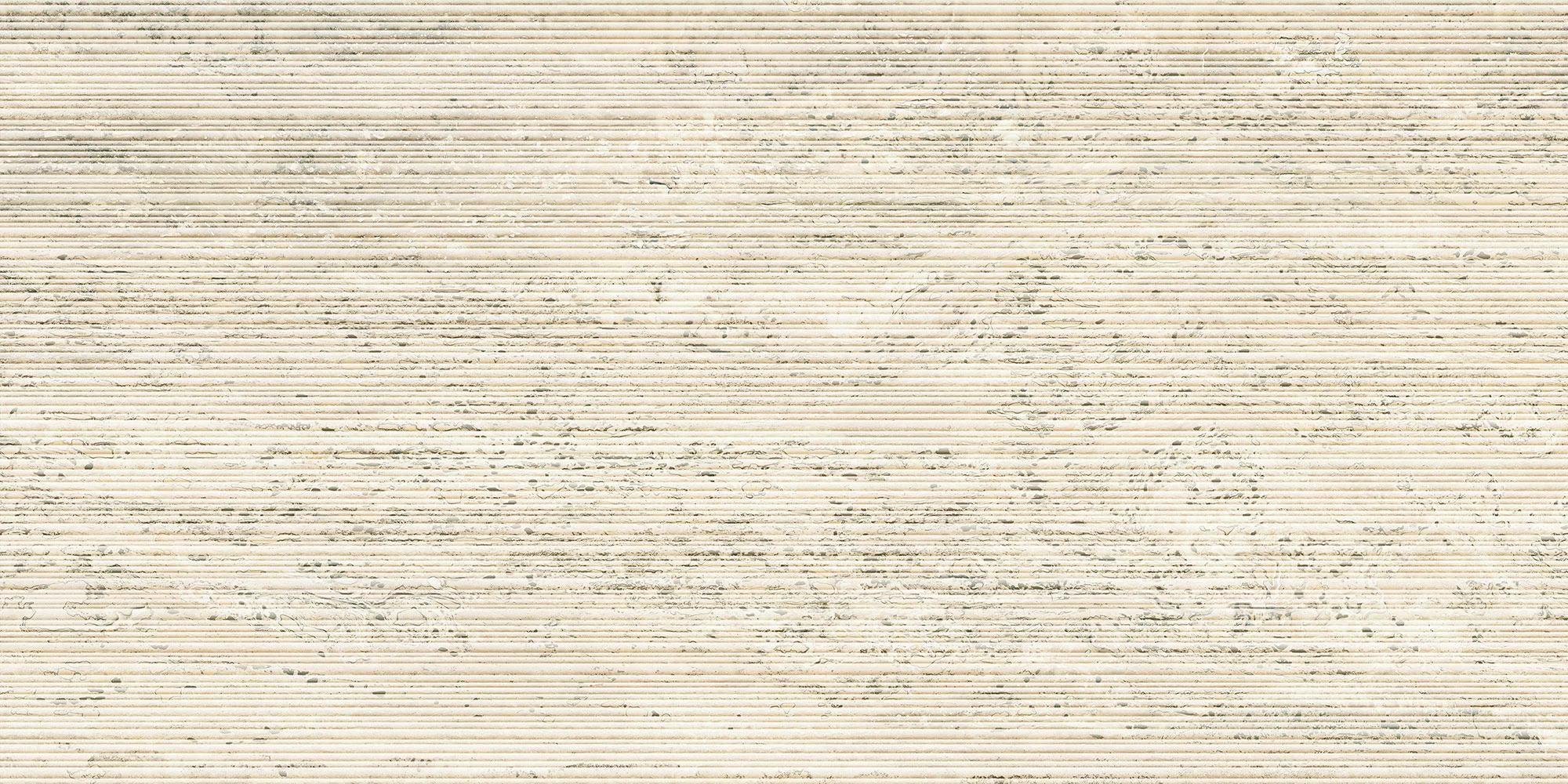 European Tiles Travertino White Vein Cut Ribbed Matt Wall & Floor Tile 120x60cm