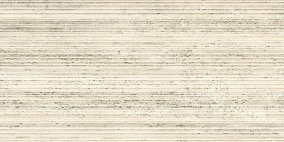 European Tiles Travertino White Vein Cut Ribbed Matt Wall & Floor Tile 120x60cm product image - Image 1