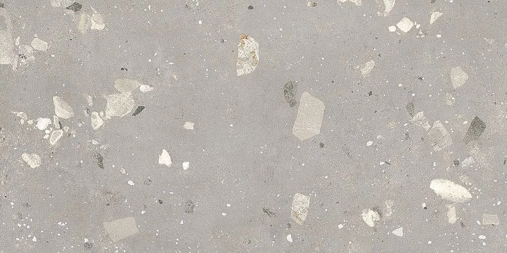 European Tiles Concrete Light Grey Pebble Matt Wall & Floor Tile 120x60cm