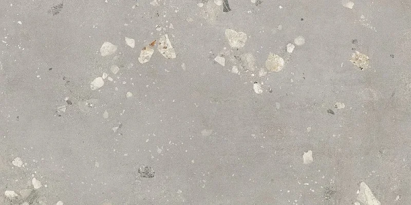 European Tiles Concrete Light Grey Pebble Matt Wall & Floor Tile 120x60cm detail view - Image 4