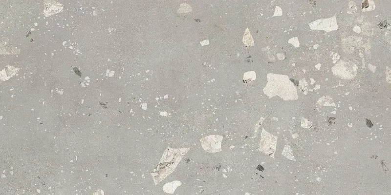 European Tiles Concrete Light Grey Pebble Matt Wall & Floor Tile 120x60cm detail view - Image 5