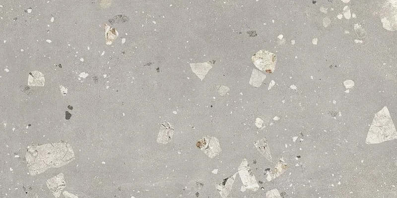 European Tiles Concrete Light Grey Pebble Matt Wall & Floor Tile 120x60cm detail view - Image 6
