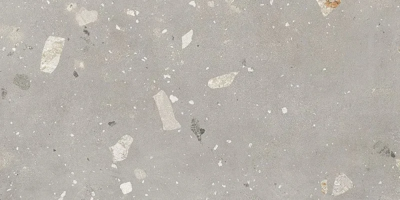 European Tiles Concrete Light Grey Pebble Matt Wall & Floor Tile 120x60cm detail view - Image 7