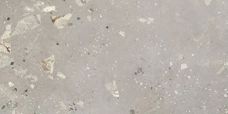 European Tiles Concrete Light Grey Pebble Matt Wall & Floor Tile 120x60cm detail view - Image 9