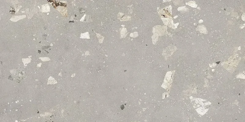 European Tiles Concrete Light Grey Pebble Matt Wall & Floor Tile 120x60cm detail view - Image 10