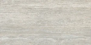 European Tiles Travertino Silver Vein Cut Ribbed Matt Wall Tile 120x60cm