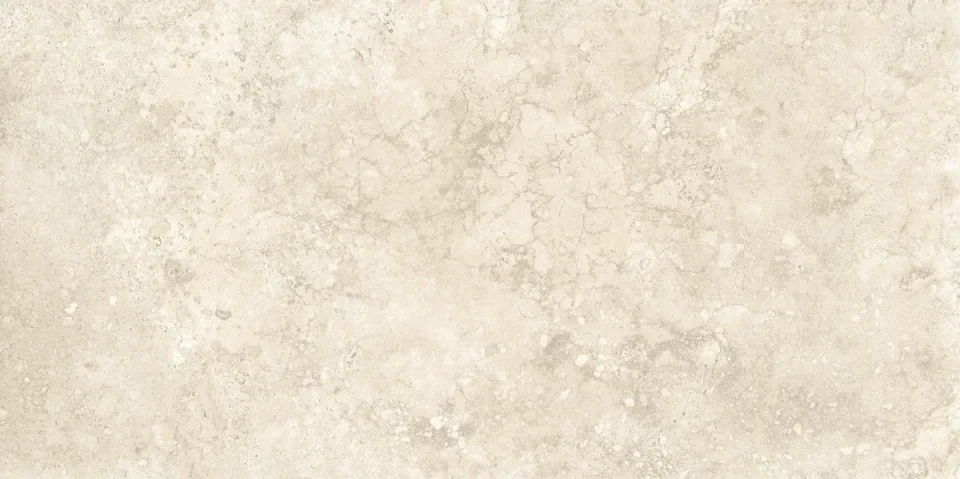 European Tiles Travertino White Cross Cut Matt Wall & Floor Tile 30x60cm detail view - Image 2