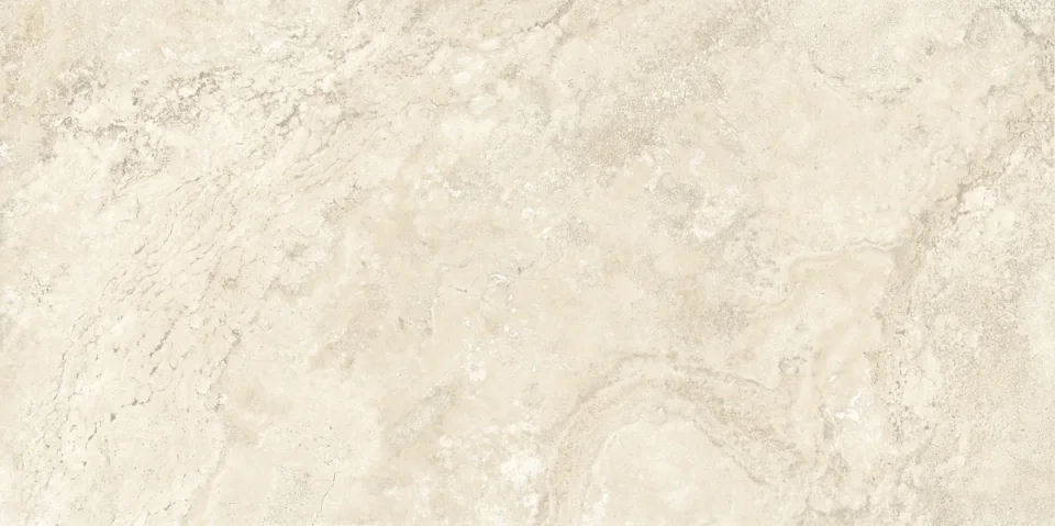 European Tiles Travertino White Cross Cut Matt Wall & Floor Tile 30x60cm detail view - Image 5