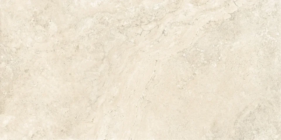 European Tiles Travertino White Cross Cut Matt Wall & Floor Tile 30x60cm detail view - Image 10
