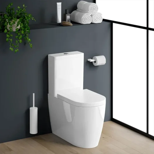 Crosswater MPRO Toilet Roll Holder Matt White detail view - Image 2