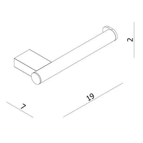 Crosswater MPRO Toilet Roll Holder Matt White detail view - Image 4