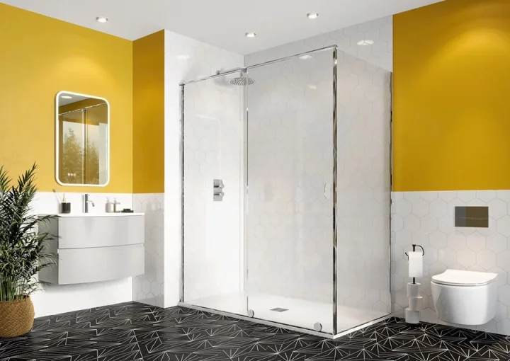 Crosswater Svelte 8 8mm Side Panel 1000mm Polished Stainless Steel product image - Image 1