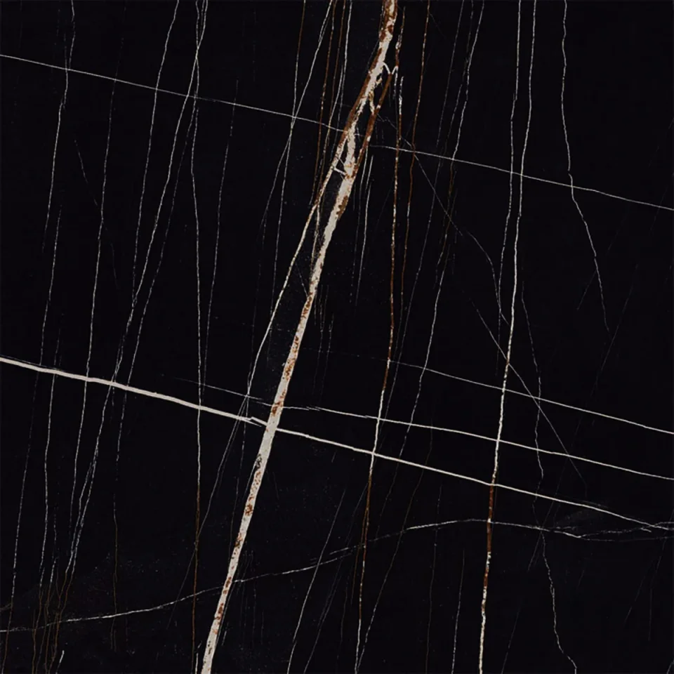 European Tiles Marmo SAHARA NOIR 60 X 60 Rectified Matte Tile detail view - Image 7