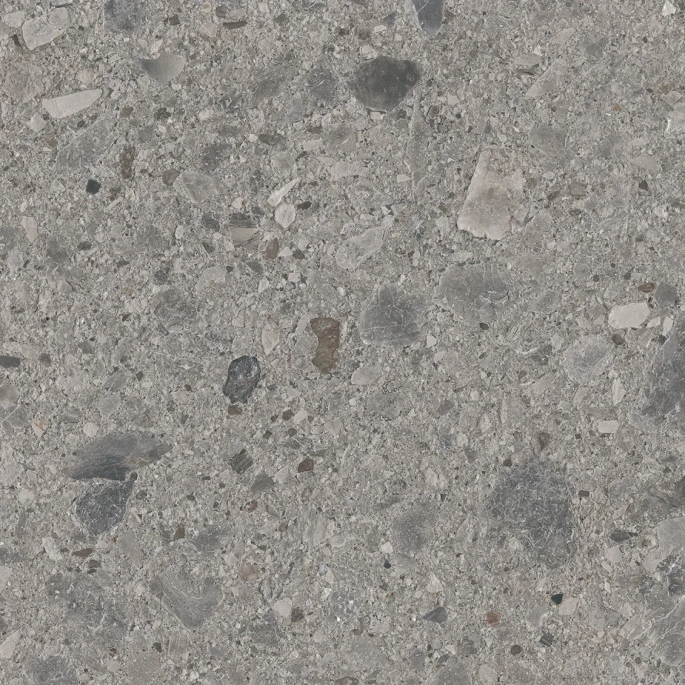 European Tiles Terrazzo GREY 60 X 60 Rectified Matte Tile detail view - Image 5