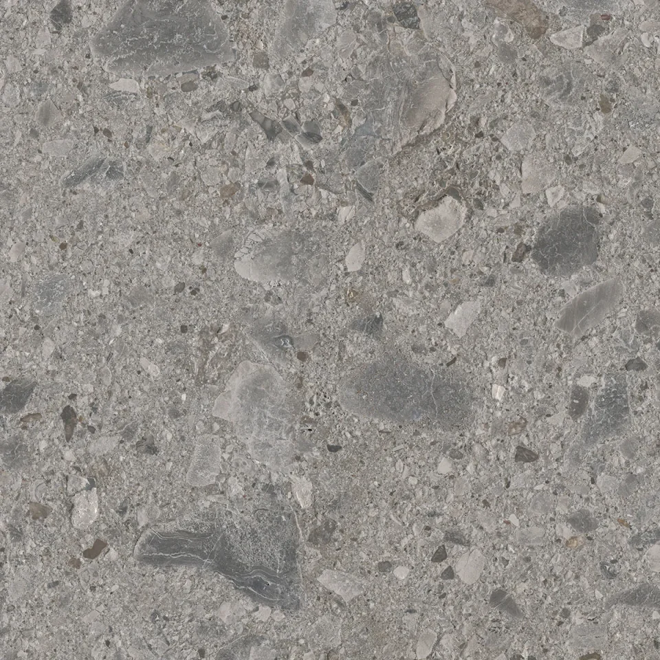 European Tiles Terrazzo GREY 60 X 60 Rectified Matte Tile detail view - Image 6
