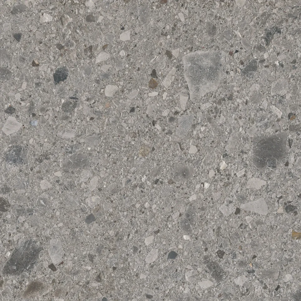 European Tiles Terrazzo GREY 60 X 60 Rectified Matte Tile detail view - Image 8
