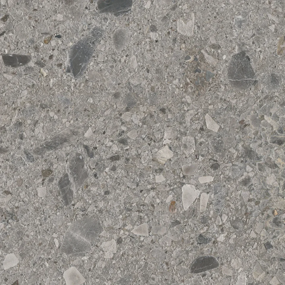 European Tiles Terrazzo GREY 60 X 60 Rectified Matte Tile detail view - Image 9