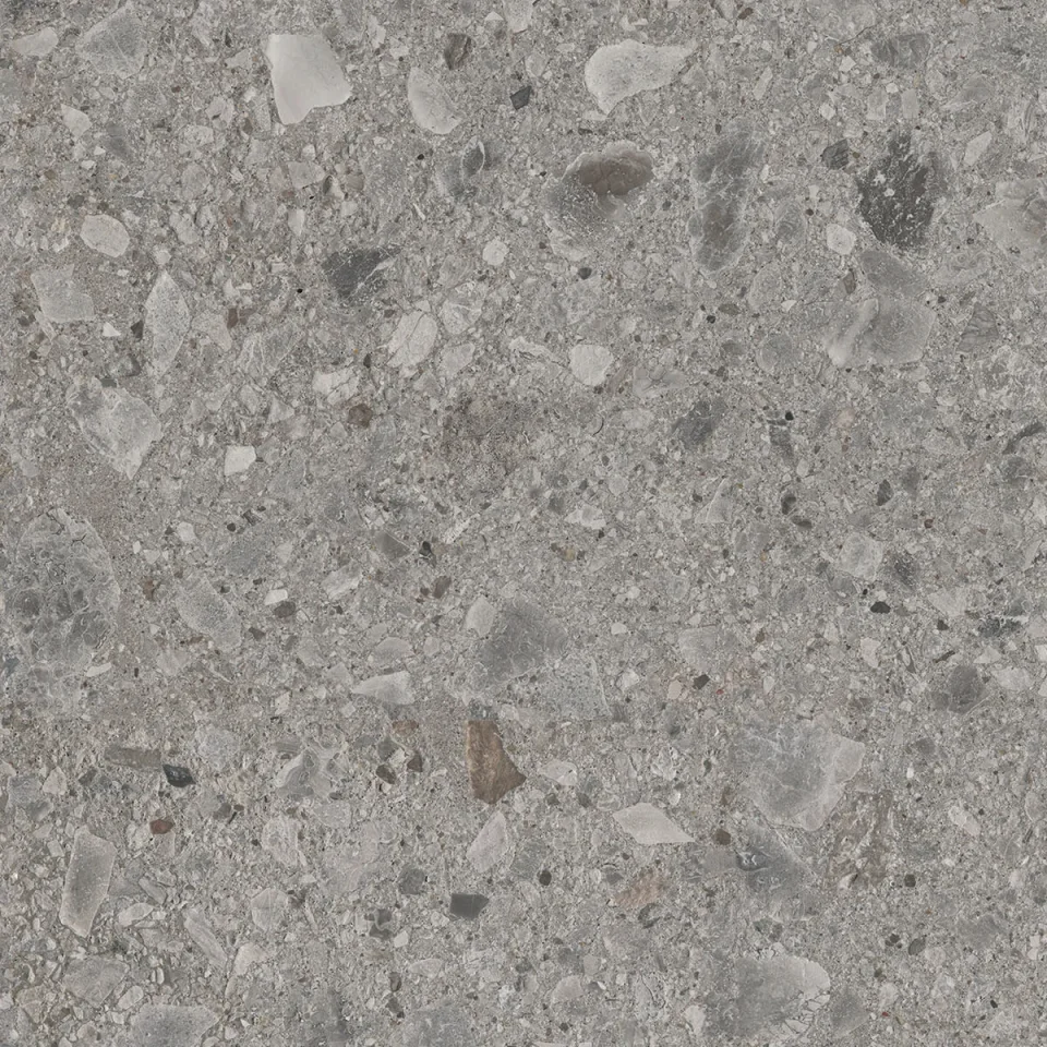 European Tiles Terrazzo GREY 60 X 60 Rectified Matte Tile detail view - Image 10