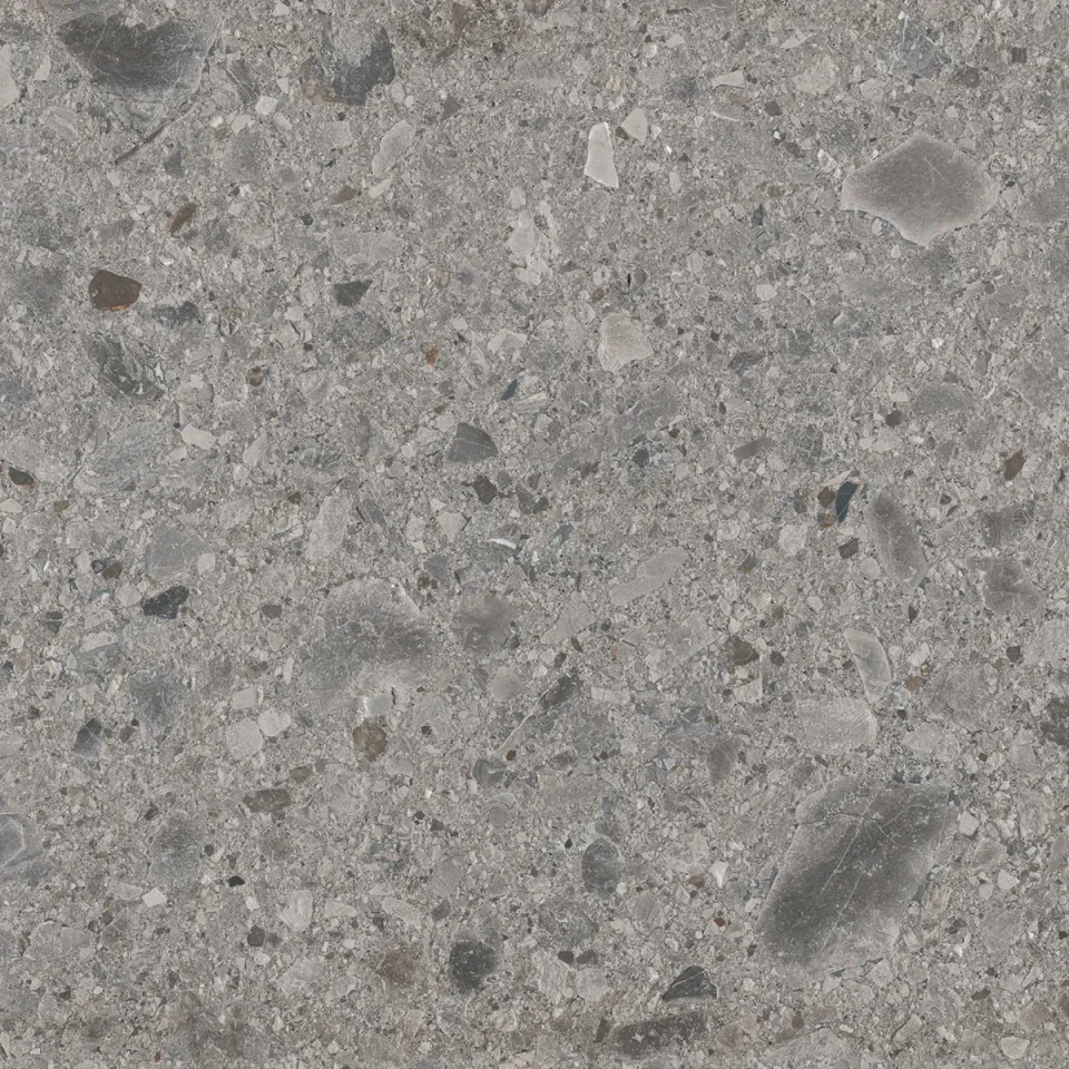 European Tiles Terrazzo GREY 60 X 60 Rectified Matte Tile detail view - Image 11
