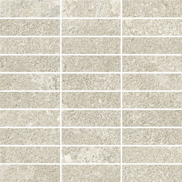 European Tiles Corfe Beige Cross Cut Brick Pattern Mosaic Matt Wall & Floor Tile 30 x 30cm