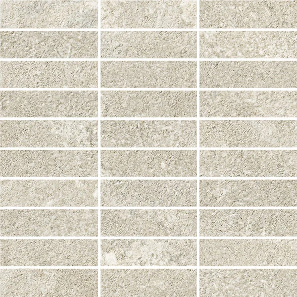 European Tiles Corfe Beige Cross Cut Brick Pattern Mosaic Matt Wall & Floor Tile 30 x 30cm