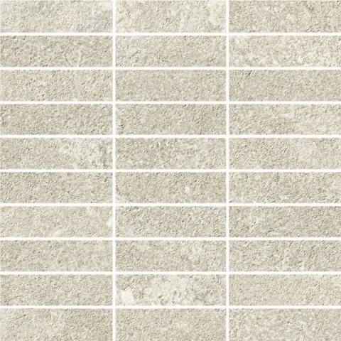 European Tiles Corfe Beige Cross Cut Brick Pattern Mosaic Matt Wall & Floor Tile 30 x 30cm detail view - Image 2